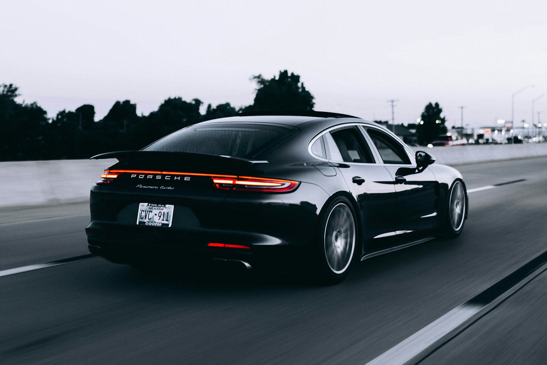 Luxury sports car with a polished finish